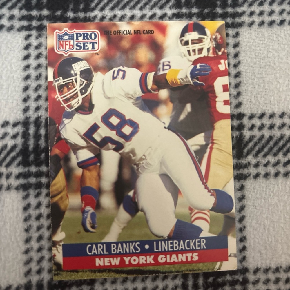 1991 Pro Set - Carl Banks #56 - Linebacker - New York Giants